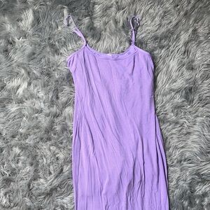 Elegant Lavender Slip Dress